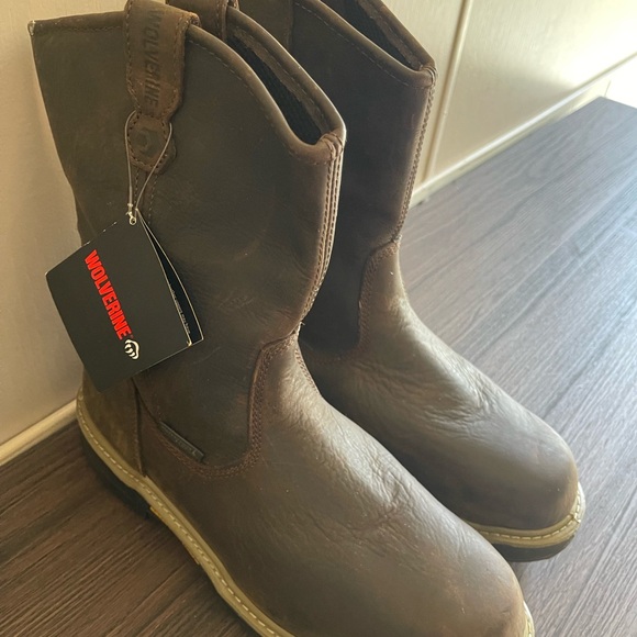 Wolverine Men's Dark Brown Leather Boots NWT - Picture 3 of 12